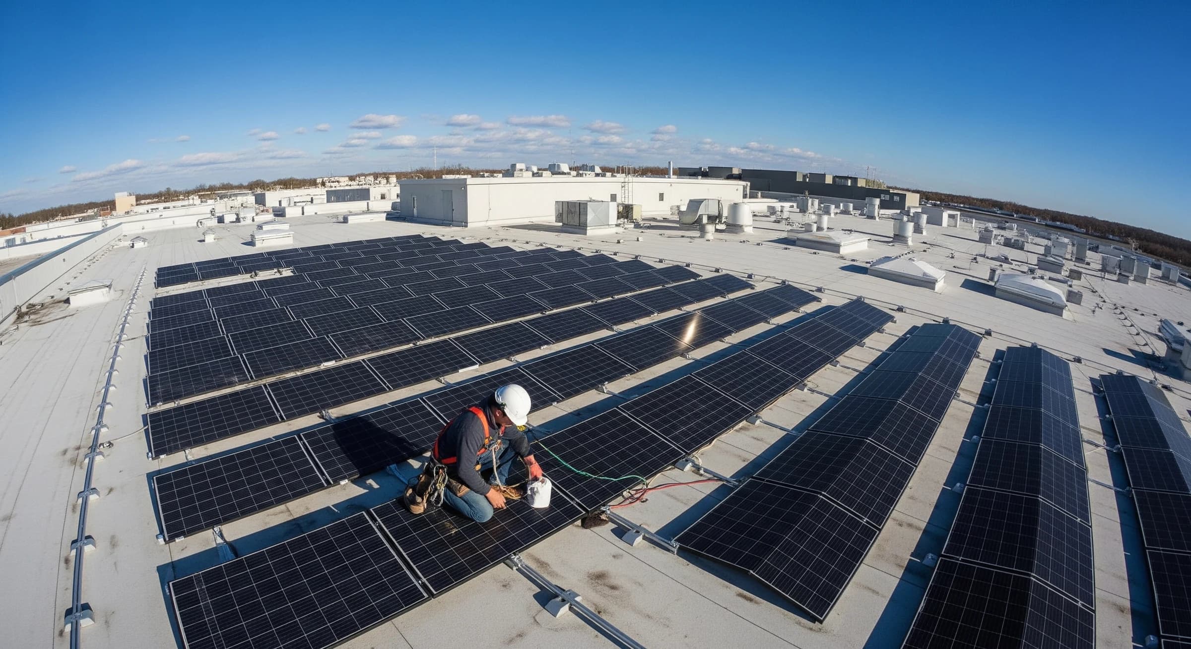 ドローンによる太陽光パネル施工現場の点検